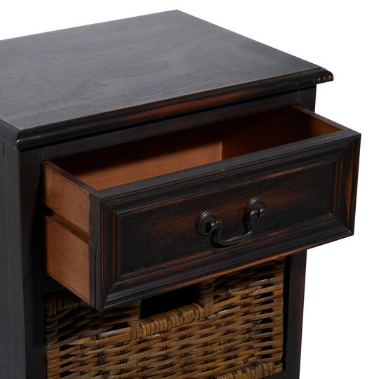 28'' Maroon Traditional Wood Storage Unit